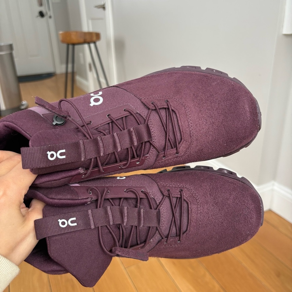 On cloud cloud hi in mulberry running shoes size 10.5 NEW - Picture 3 of 10